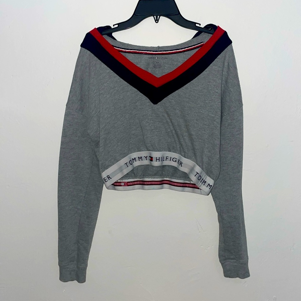 TOMMY HILFIGER Retro Crop Womens Sweatshirt
